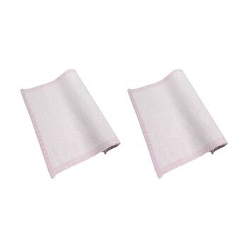 2PK J.Elliot Home 100% Cotton Heureuse Table Runner 180x40x0.2cm Pink