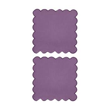 2x 4pc J.Elliot Home Sally Napkins Tableware 45x45x0.2cm Purple