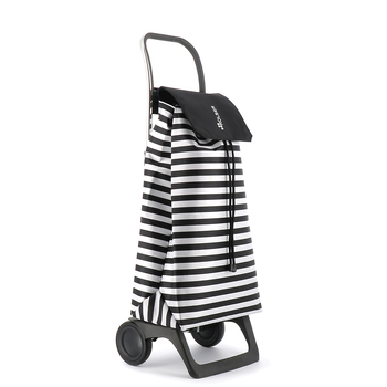 Rolser 43L 2 Wheel Folding Shopping Cart Trolley 64.5x41cmBlack & White