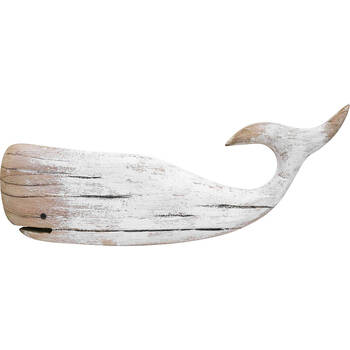 Lavida Whale Large Rustic Ornament Home/Office Decor 57x24cm