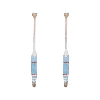 2PK Lavida Oar Rustic Medium Home/Office Decor 99x8cm - Blue/White