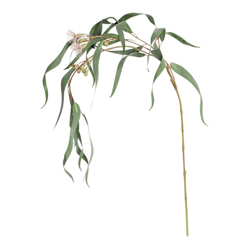 LVD Faux 78cm Gum Leaf Stem Artificial/Fake Plant - Green