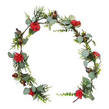 LVD Garland 150cm Plastic Banksia Silvergum Home Decor Display