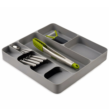Joseph Joseph Drawer Store Cutlery Utensil Gadget Organiser Grey
