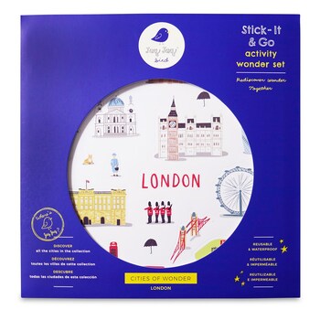 Jaq Jaq Bird Cities of Wonder Stick It & Go Activity Set London 3y+