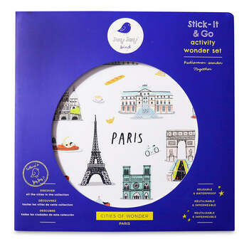 Jaq Jaq Bird Cities of Wonder Stick It & Go Activity Set Paris 3y+