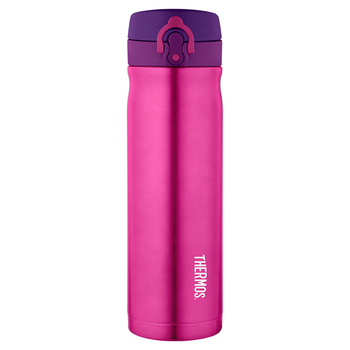 Thermos Vacuum Insulated Water Drink Bottle Pink 470ml