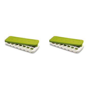 2PK Joseph & Joseph Quicksnap Plus Ice Maker Tray White/Green
