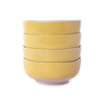 4pc Jamie Oliver Big Love Brilliant Bowl Set with Wobbly Edges Stonewear