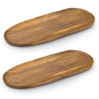 2PK Jamie Oliver Big Love Mango Wood Board Platter 57x25cm - Brown