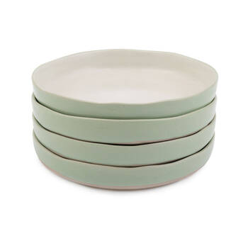 4pc Jamie Oliver Stoneware Big Love Dishy Bowl Set 22cm - Green