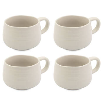 4PK Jamie Oliver Big Love Cosy Cuppa Mug 375ml Stoneware White