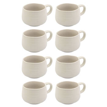 8PK Jamie Oliver Big Love Cosy Cuppa Mug 375ml Stoneware White