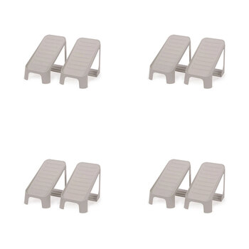 4x 2pc Joseph Joseph Shoe-in Single Shoe Caddy 26.2cm White