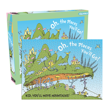 500pc Aquarius Oh The Places You'll Go Dr Seuss 25x20cm Jigsaw Puzzle 14y+