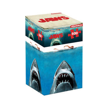 500pc Aquarius JAWS One Sheet Cardboard Jigsaw Puzzle 36x48cm 14y+