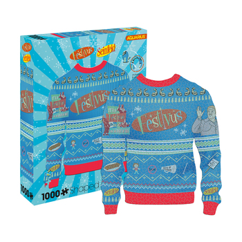 1000pc Aquarius Festivus Ugly Sweater Shaped 51x60cm Jigsaw Puzzle  14y+