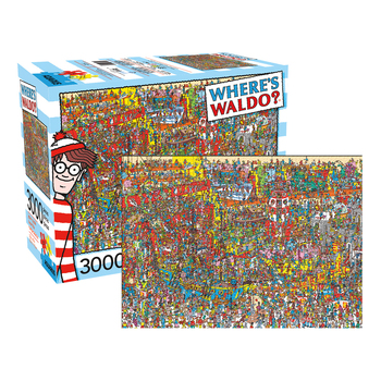 3000pc Aquarius Where's Waldo 25x20cm Jigsaw Puzzle 14y+