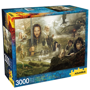 3000pc Aquarius 82x115cm Lord Of The Rings Saga Jigsaw Puzzle 14y+