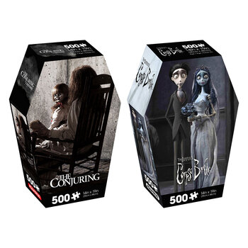 500pc Aquarius Conjuring & Corpse Bride Coffin Box Set 35x48cm Jigsaw Puzzle 14+