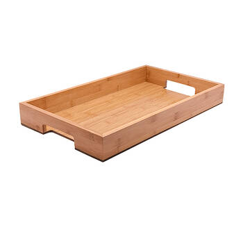 Essen Bamboo Rectangle Tray 50x30x6 Serving Natural Finish Serveware Beige