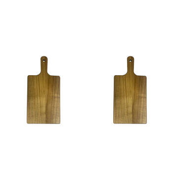 2PK NF Living Acacia Wooden ChopBoard 29x14 Serving Board Kitchen Gadgets Brown