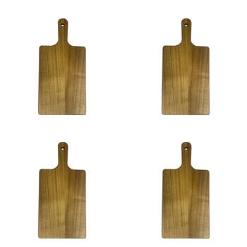 4PK NF Living Acacia Wooden ChopBoard 29x14 Serving Board Kitchen Gadgets Brown