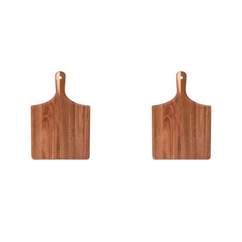 2PK NF Living Acacia Wooden Cutting Board 33x22 Serving Kitchen Gadgets Brown