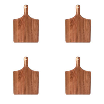 4PK NF Living Acacia Wooden Cutting Board 33x22 Serving Kitchen Gadgets Brown