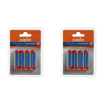 8pcJupio Rechargeable AA 1.2V High-Power Batteries 2700mAh