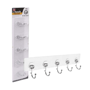 I-Hook 45cm Stainless Steel Suction Multi-Hook - Silver