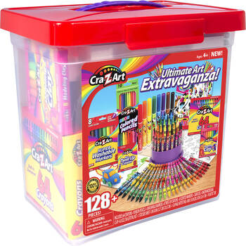 Cra-Z-Art Ultimate Art Extravaganza Tub Stationery Colouring Crayons Kids 4y+