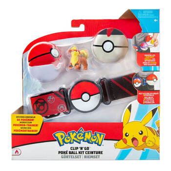 Pokemon Clip N Go Pokeball Belt Kids/Children Toy Figures 4y+ Assorted
