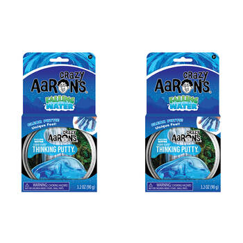 2PK Crazy Aarons Thinking Putty Falling Water Liquid Glass Fidget Kids Toy 3y+