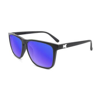 Knockaround Fast Lanes Sunglasses Polarised UV400 Matte Black/Moonshine