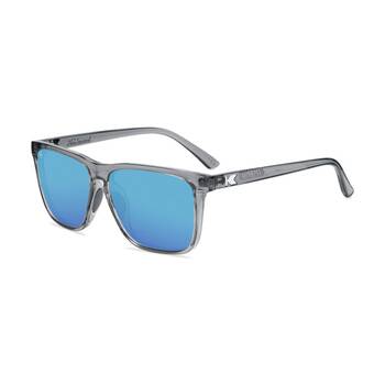 Knockaround Fast Lanes Sport Sunglasses Polarised UV400 Clear Grey/Aqua 