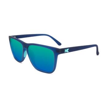 Knockaround Fast Lanes Sport Sunglasses Polarised UV400 Rubberized Navy/Mint