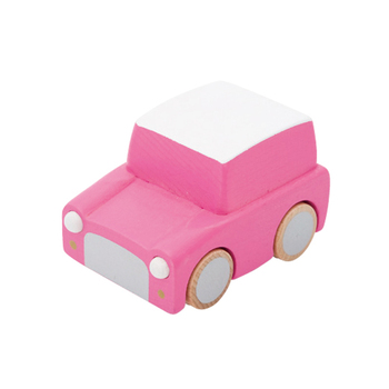 Kiko & gg Kuruma Car/Vehicle Kids/Children Fun Play Wooden Toy 3y+ Pink