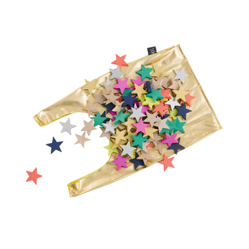 100pc Kiko & gg Tanabata Wooden Star Dominos w/ Gold Bag Kids/Children 3y+