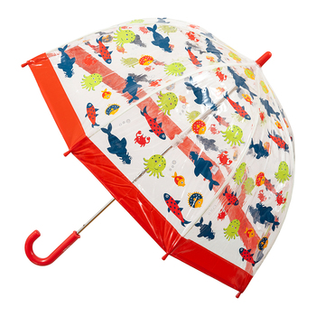 Clifton Kids 67cm Clear Dome/Birdcage Umbrella - Fish