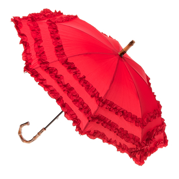 Clifton Kids Fifi Bambina 78cm Umbrella w/ Frills- Red