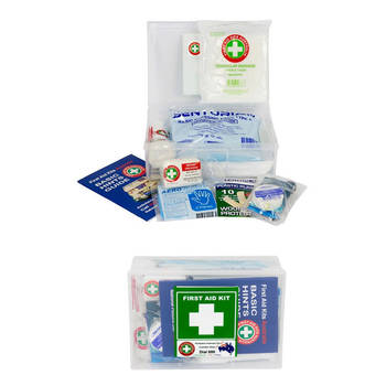 20Pc Compact Essential Safety First Aid Kit Medical Injury Treatment Home/Car