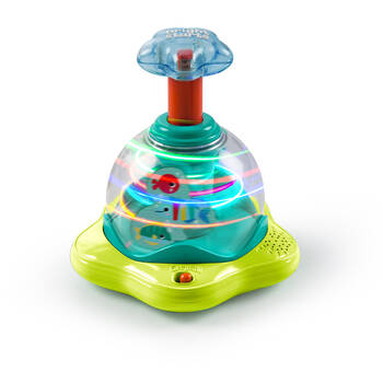 Bright Starts Press & Glow Spinner Interactive Baby Toy w/Lights and Sounds 6m+