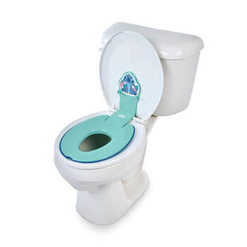 Disney Junior Stitch Flip & Sit Potty Seat Kid's Toilet Training Tool Blue 18m+