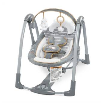 Ingenuity Boutique Collection Deluxe Swing 'n Go Portable Baby 0m+ Bella Teddy
