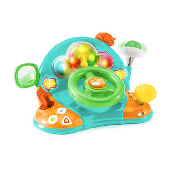 Bright Starts Lights & Colors Driver Steering Wheel Interactive Baby Toy 6m+