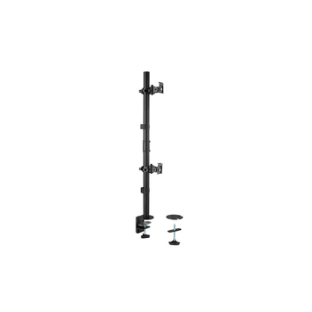 Kensington Universal Vertical Stacking Dual Arm For 32" Monitors - Black