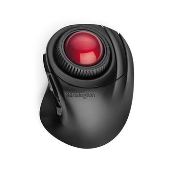 Kensington Orbit Fusion Wireless Trackball Mouse For Laptop - Black/Red