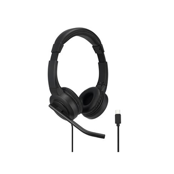 Kensington H1000 USB-C On-Ear Headset/Headphones For Laptop - Black