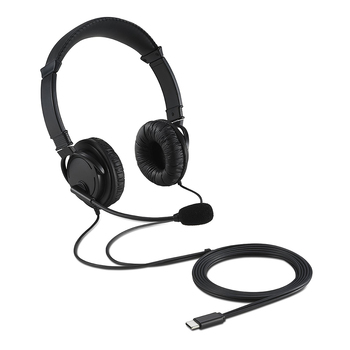 Kensington Hi-Fi USB-C Headphones w/ Microphone For Laptop - Black